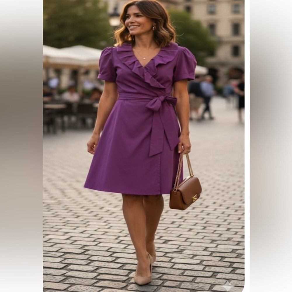 Diane Von Furstenberg Vibrant Magenta Mini Dress